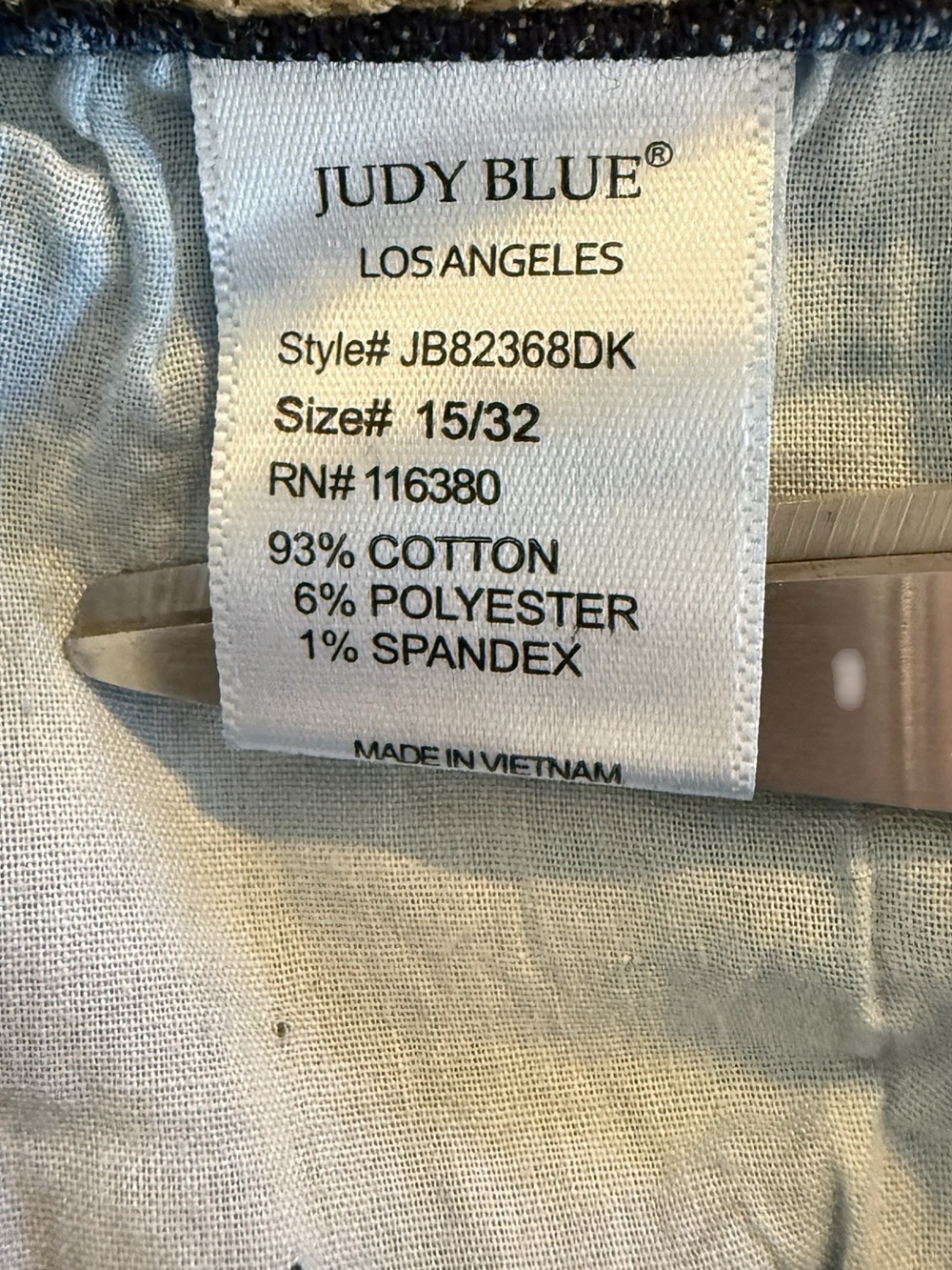 Judy Blue JB82368DK Boyfriend Fit Jeans Women’s Size 15/32 Medium Wash Stretch - Picture 7 of 13